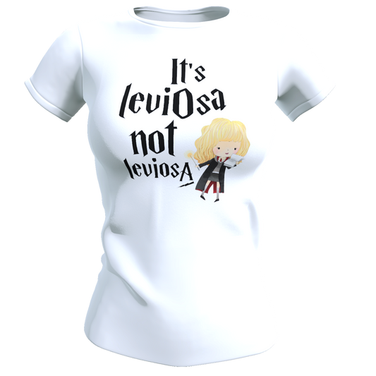 Polera Mujer - Hermione It's Leviosa - Harry Potter (100% Algodón)