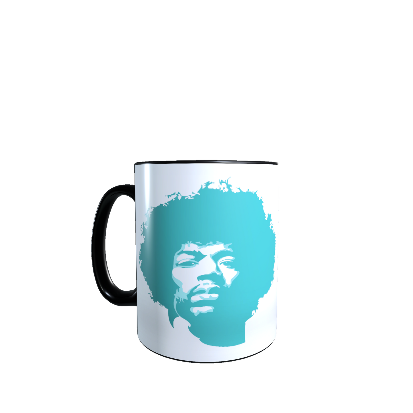 Taza - Tazón MAGICO Cambia Color - Jimi Hendrix (celeste)