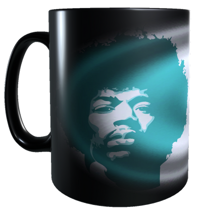 Taza - Tazón MAGICO Cambia Color - Jimi Hendrix (celeste)