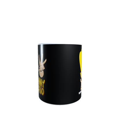 Taza - Tazón Johnny Bravo (FONDO NEGRO)