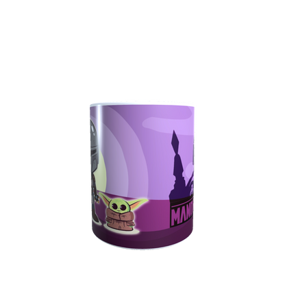 Taza - Tazón The Mandalorian  (Fondo morado) - Star Wars