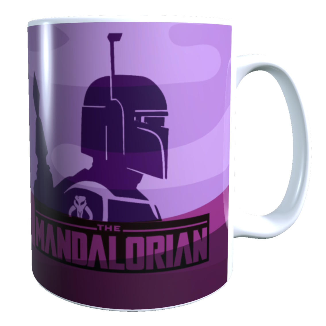 Taza - Tazón The Mandalorian  (Fondo morado) - Star Wars