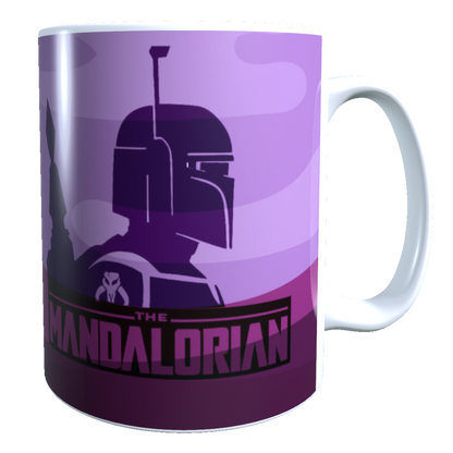 Taza - Tazón The Mandalorian  (Fondo morado) - Star Wars