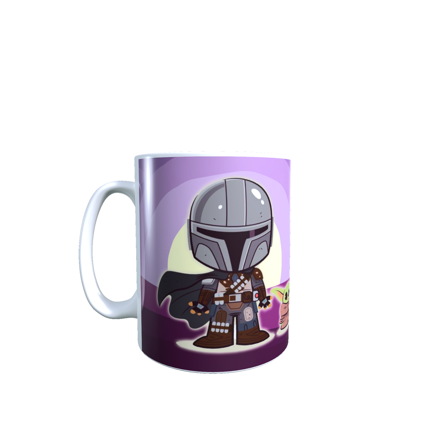 Taza - Tazón The Mandalorian  (Fondo morado) - Star Wars