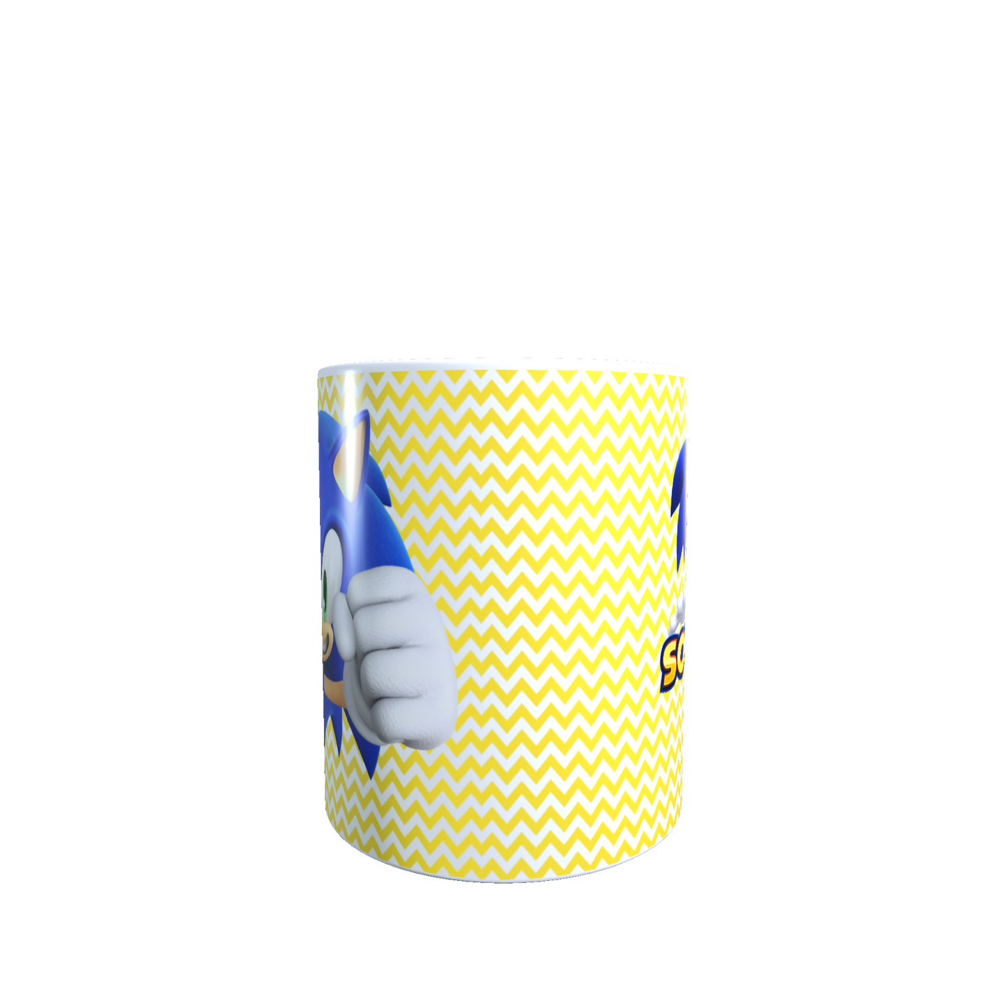Taza - Tazón Sonic (fondo amarillo)