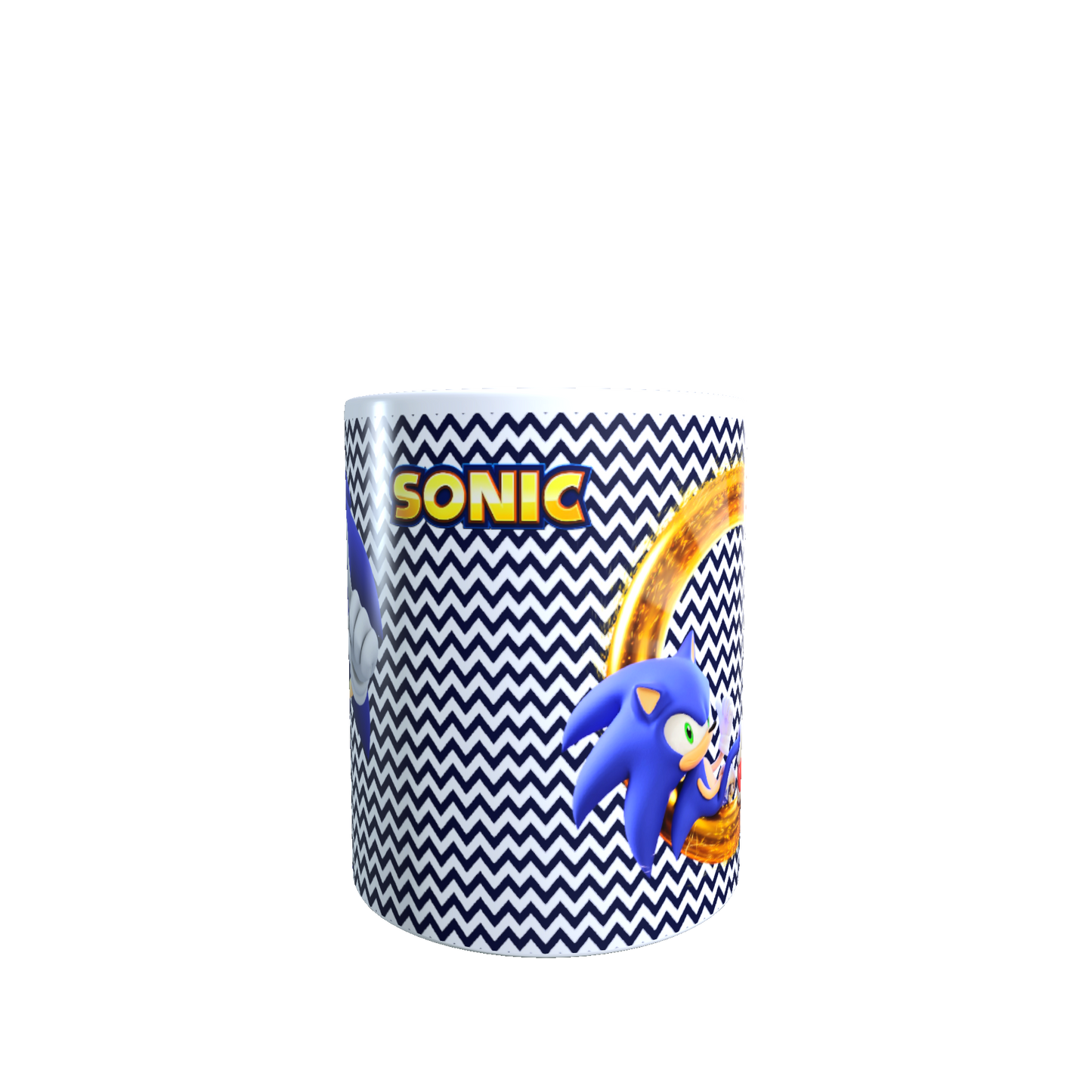 Taza - Tazón Sonic (fondo azul)