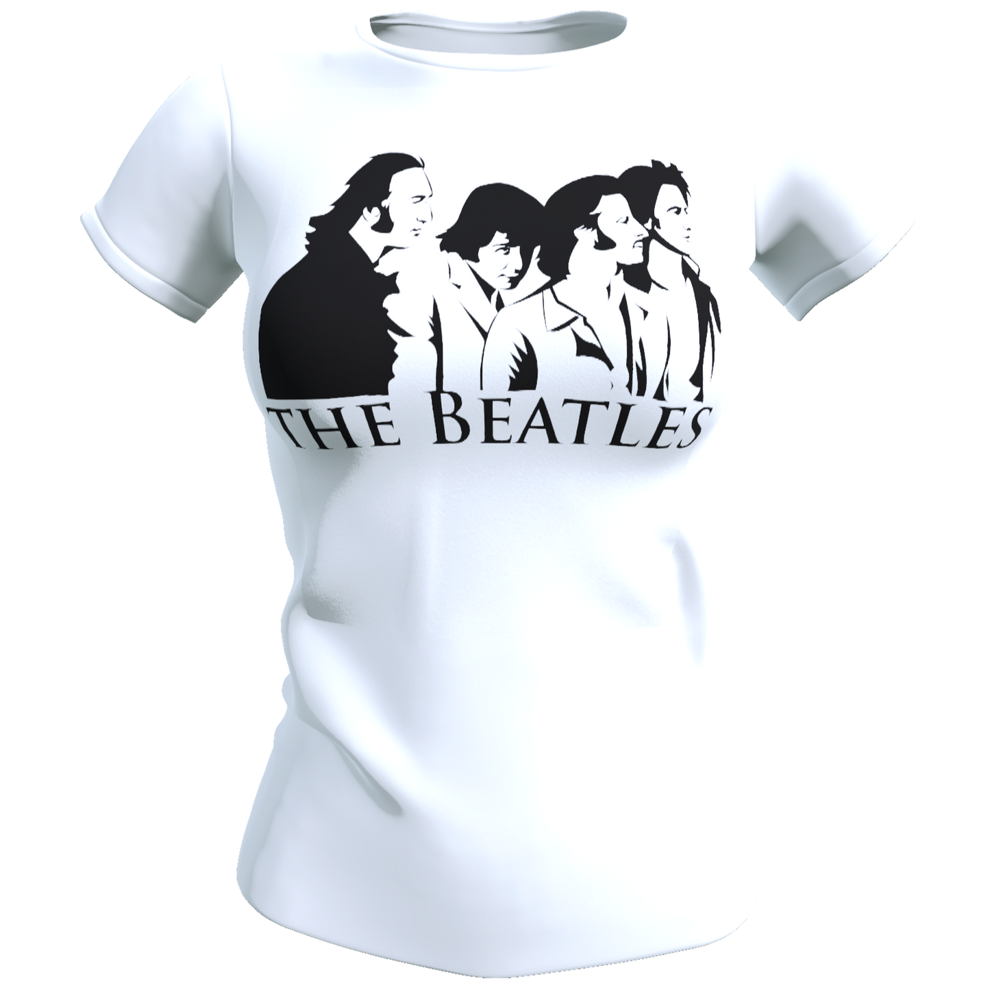 Polera Mujer The Beatles Grupo 100 algodon